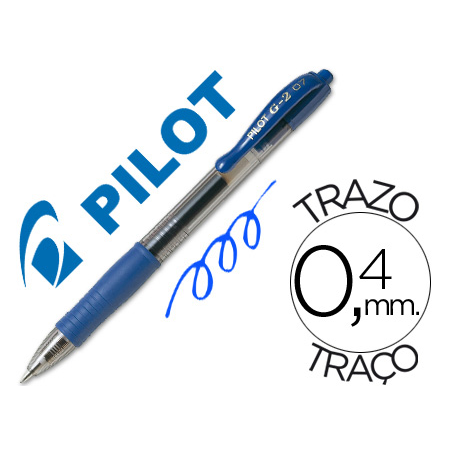 Blígrafo Pilot G-2 TINTA GEL- COLOR AZUL | Recunchos Didácticos