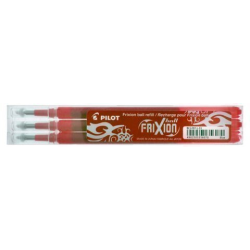 Recambio Pilot para bolígrafo Frixion Ball/Clicker Rojo Blister de 3 | Recunchos Didácticos