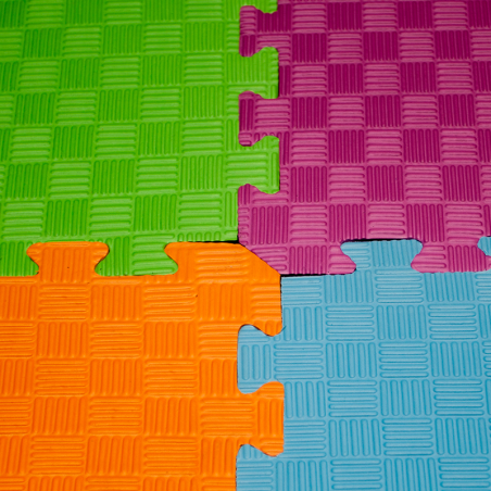 Tapiz juegos 100 x 100 x 1 cm Azul Celeste | Recunchos Didácticos