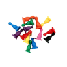 Bolsa 40 peones 1,4x2,5 cm (5x8 colores) | Recunchos Didácticos