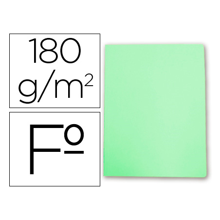 Subcarpeta 180g pastel Fº Verde | Recunchos Didácticos