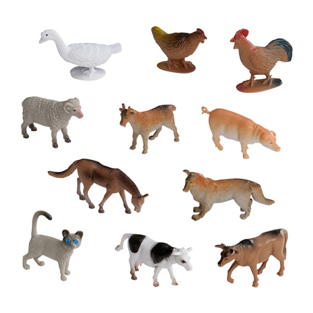Bote 60 animales de granja | Recunchos Didácticos