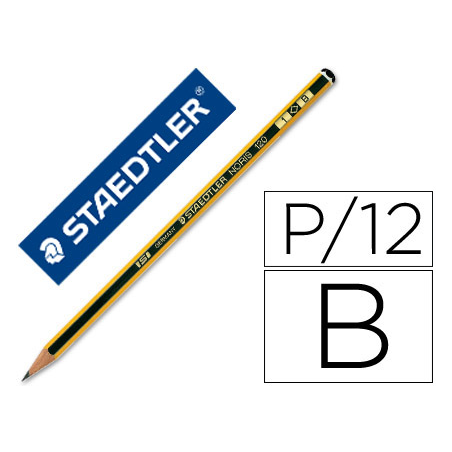 Lápiz de Grafito Staedler Noris N.1 B unidad | Recunchos Didácticos