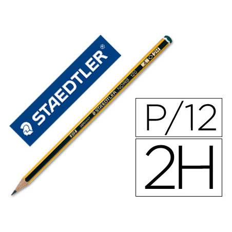 Lápz de Grafito Staedler Noris N.4 2H unidad | Recunchos Didácticos