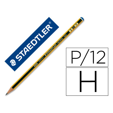 Lápiz de Grafito Staedler Noris N.3 H unidad | Recunchos Didácticos