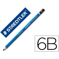 Lápiz de Grafito Staedler Mars Lumograph 100 N.6B unidad | Recunchos Didácticos
