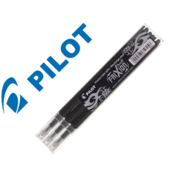 Recambio Pilot para bolígrafo Frixion Ball/Clicker Negro Blister de 3 | Recunchos Didácticos