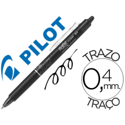 Boligrafo borrable Pilot Frixion Clicker 0,7 Negro | Recunchos Didácticos