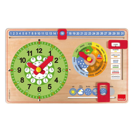 Reloj Calendario grande en Castellano 1 | Recunchos Didácticos