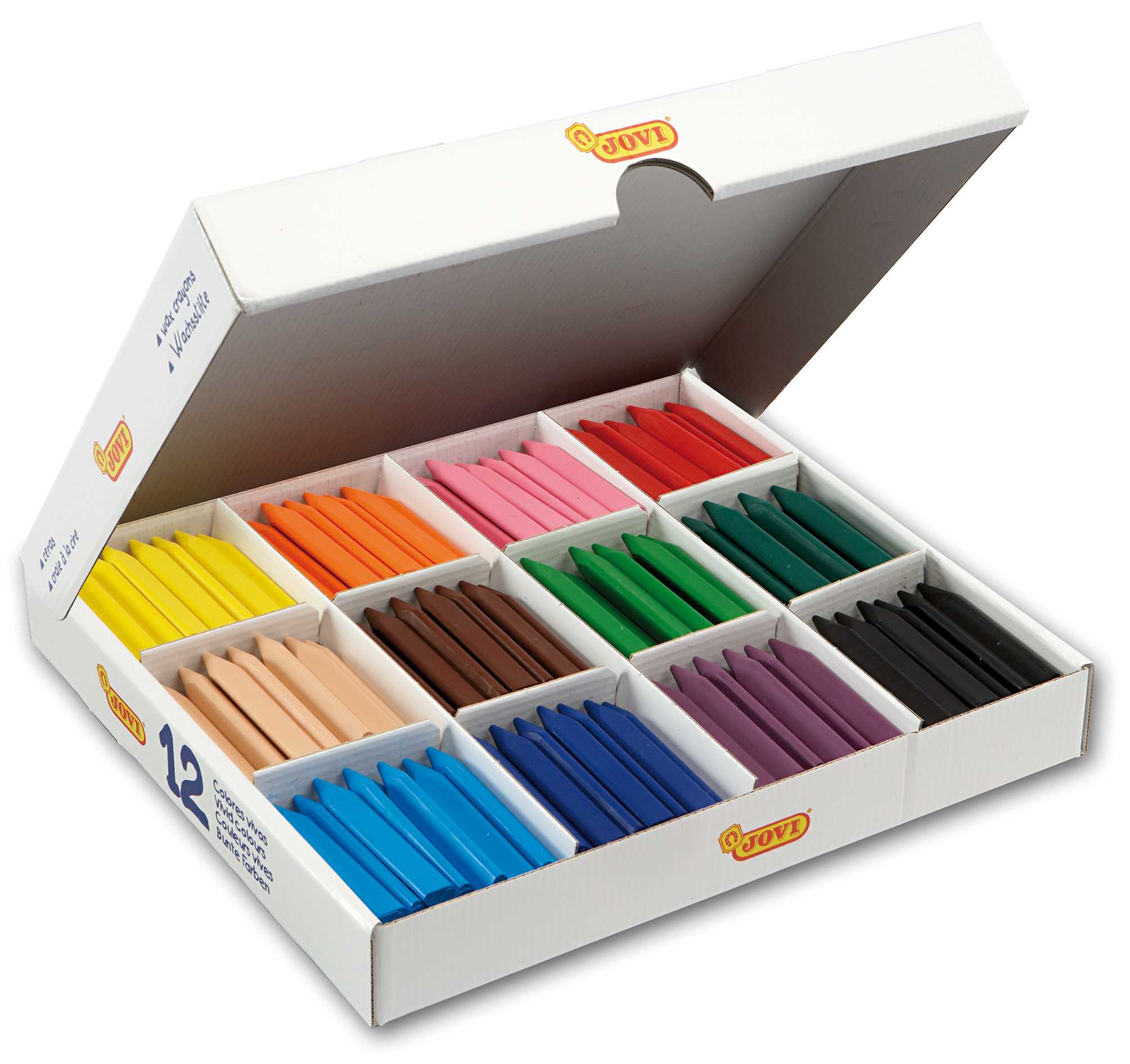 Lapices cera Plastidecor caja de 12 unidades Multicolor