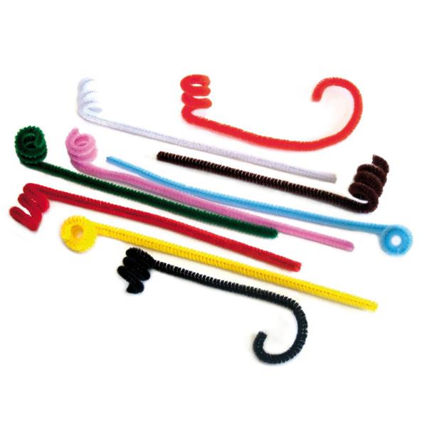 Amosfun 50 unidades de limpiador de pipas para manualidades juguetes 30 cm niños artesanía Navidad color rojo y blanco festivales paquete de regalo 