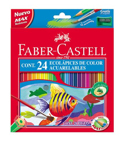 Lápices Acuarelables Faber-Castell 24 colores