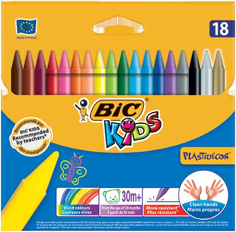 Ceras Plascolor 18 Unidades, Crayones para Niños