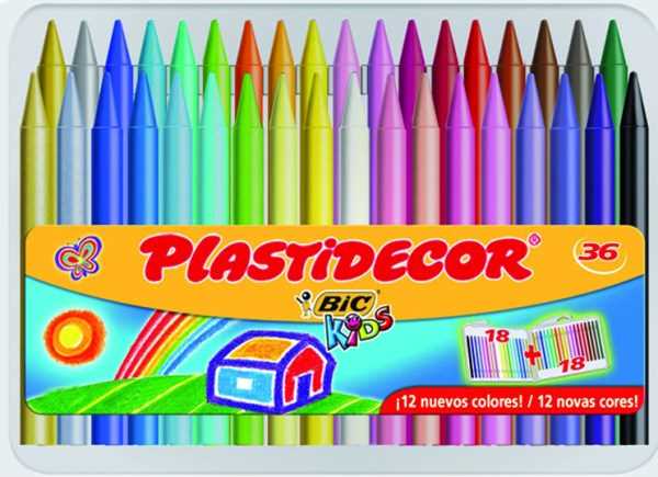 Cera Plastidecor 36 colores