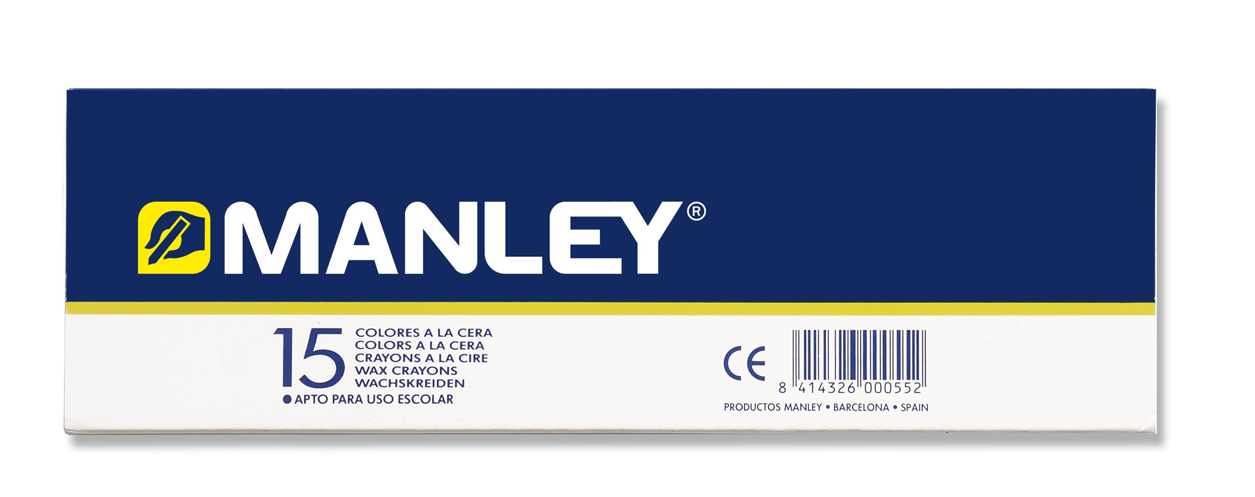 Ceras Blandas Manley Caja de 15 colores surtidos en