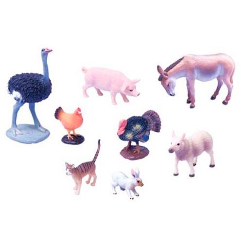 Adaptar Parpadeo Arco iris SET ANIMALES GRANJA 8UDS | Recunchos Didácticos