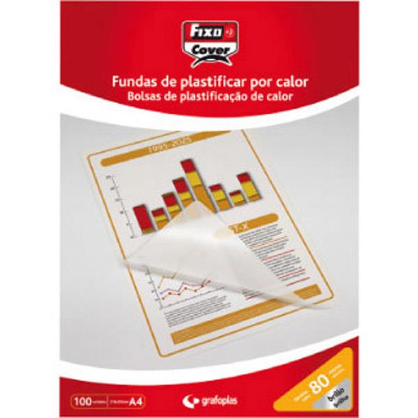 Funda para Plastificar A4 80 micras 100 uds