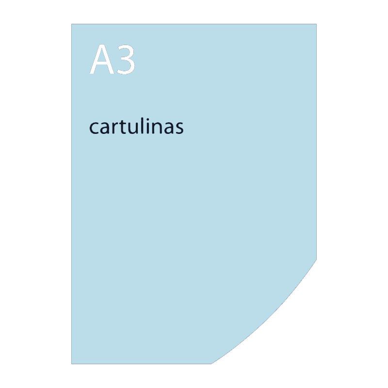 Cartulina A3 Azul Cielo